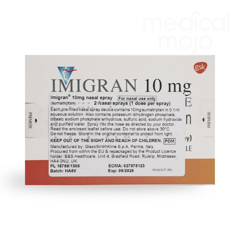 Imigran nasal spray 10mg Courierpharmacy.co.uk