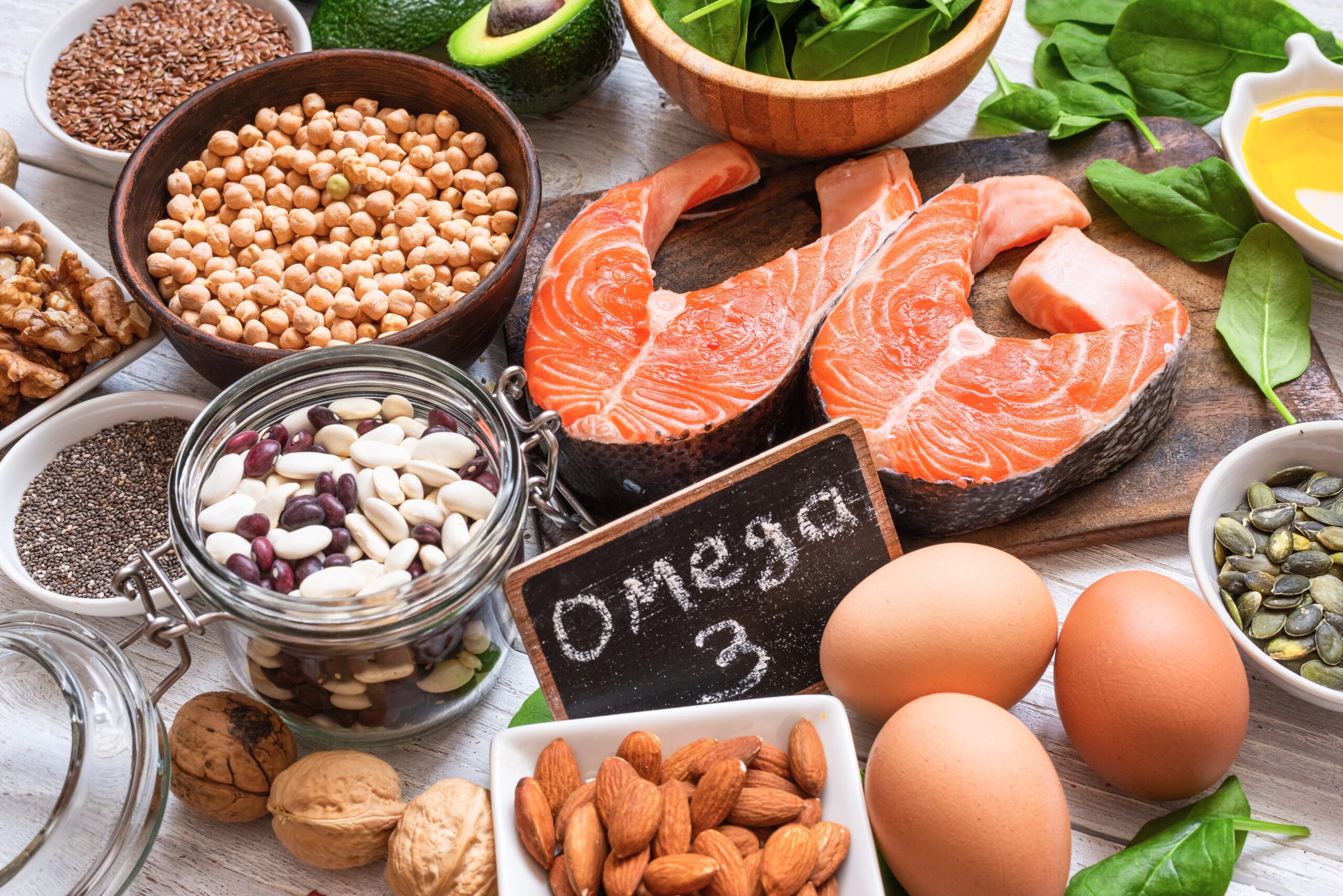 Food,Rich,In,Omega,3,Fatty,Acid,And,Healthy,Fats.