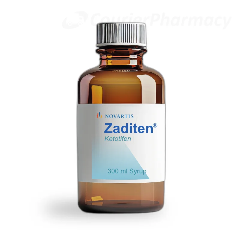 Zaditen Ketotifen 300 ml syrup courierpharmacy.co.uk