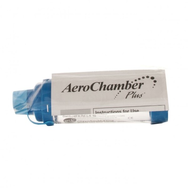 Aerochamber Plus adult spacer device blue courierpharmacy.co.uk