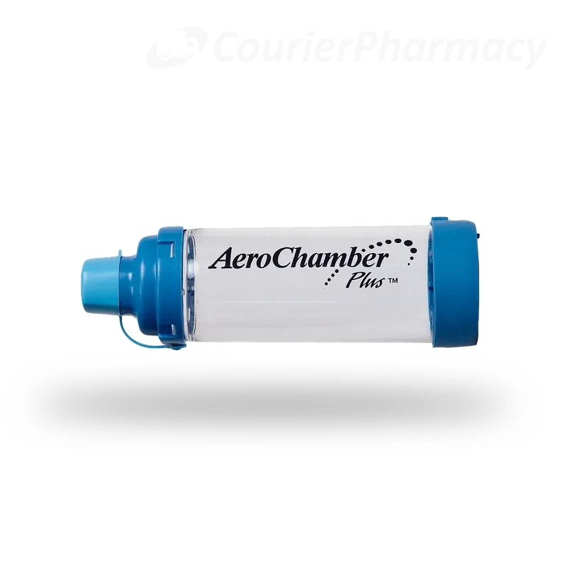 Aerochamber Plus adult spacer device blue courierpharmacy.co.uk