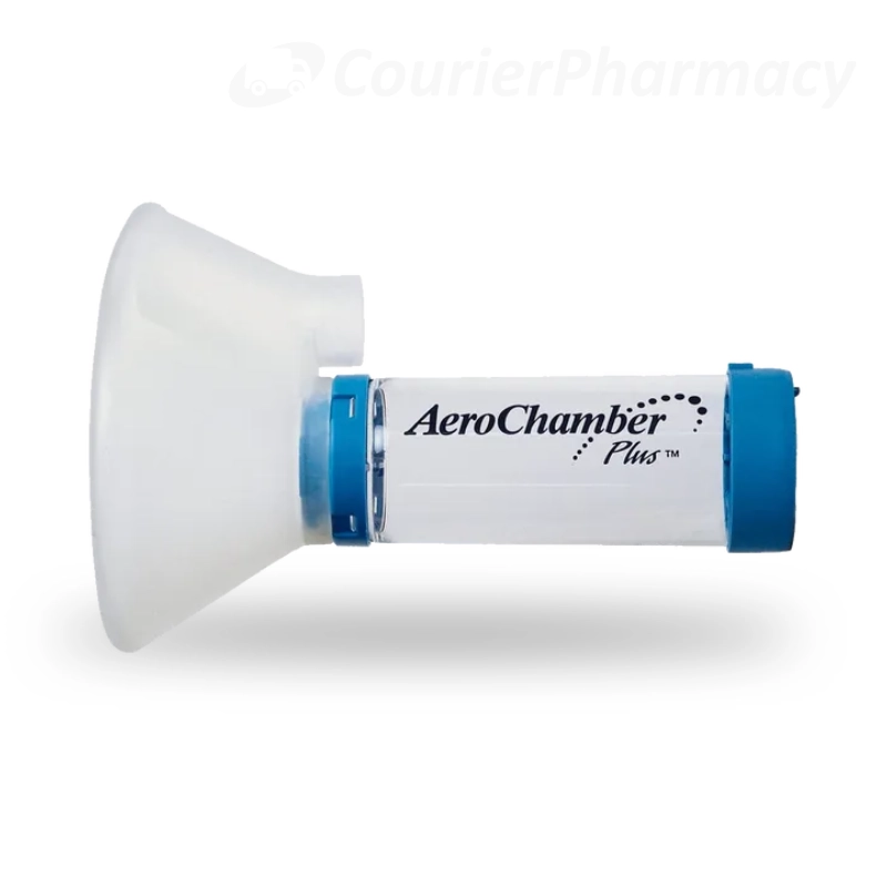 Aerochamber spacer device for adults with mask courierpharmacy.co.uk