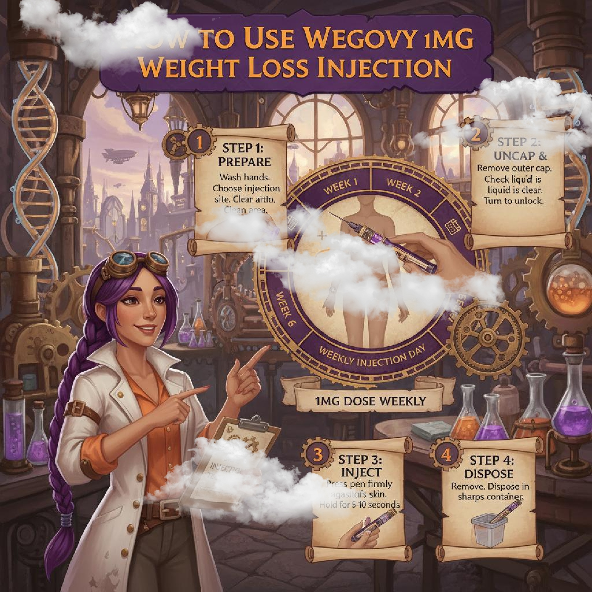 How to use Wegovy 1mg weight loss injection courierpharmacy.co.uk 