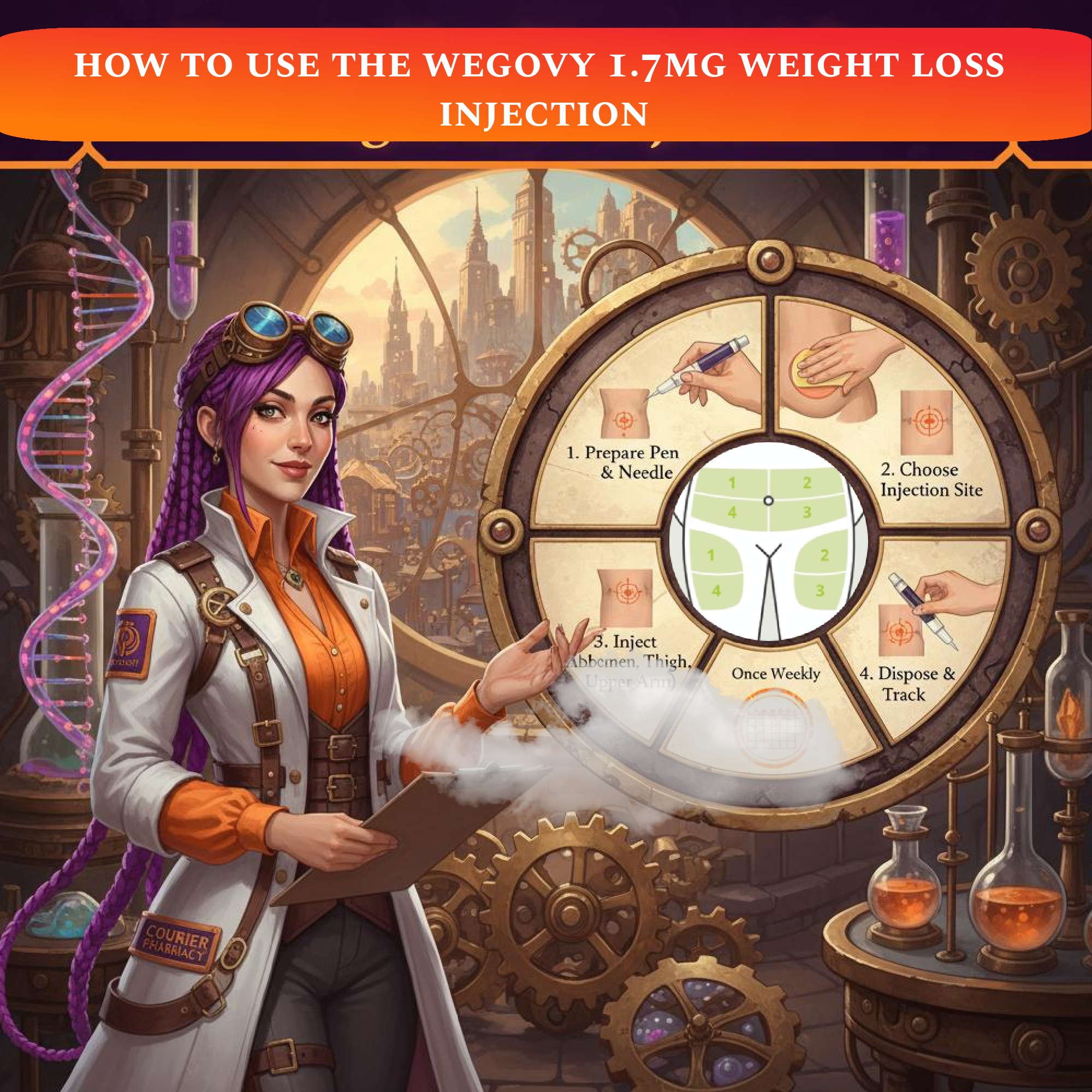 How to use the Wegovy 1.7mg weight loss injection courierpharmacy.co.uk