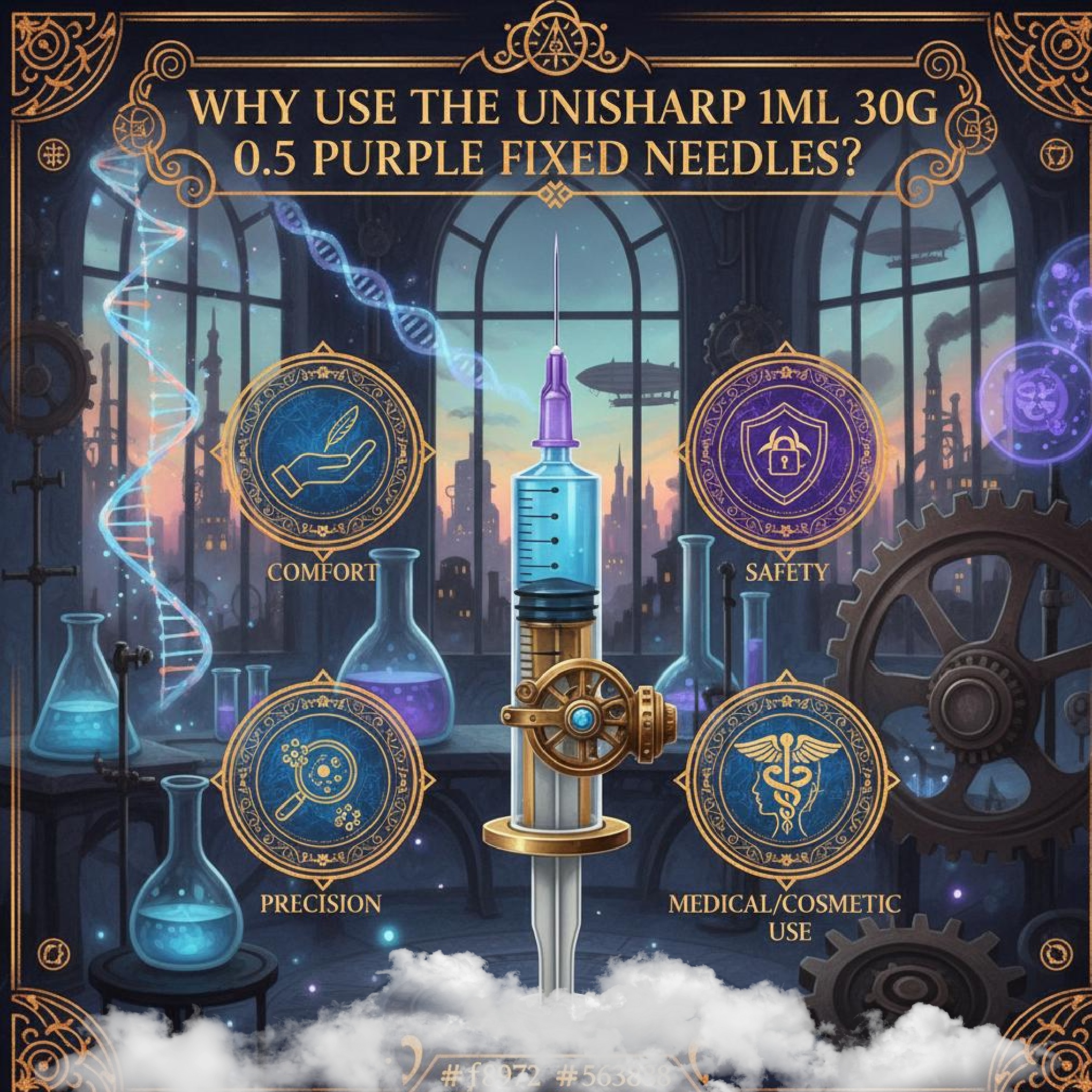 Why use the Unisharp 30G 0.5 Purple Fixed Needle Syrine courierpharmacy.co.uk