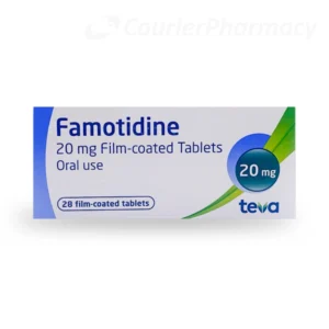 Famotidine 20mg tablets sold by courierpharmacy.co.uk