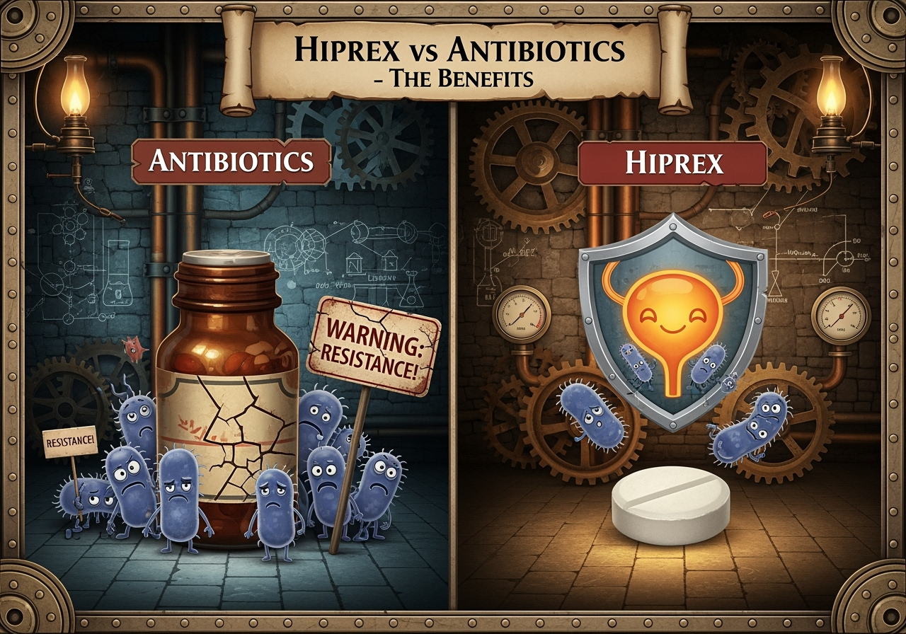Hiprex versus antibiotics courierpharmacy.co.uk