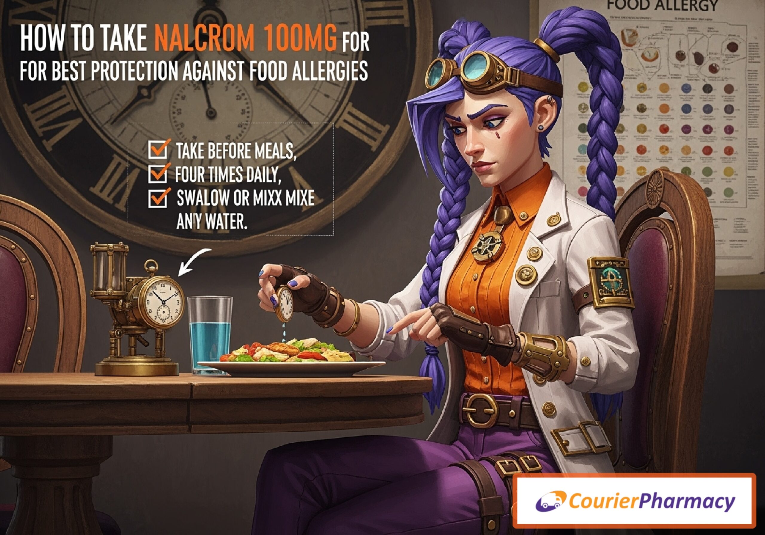 How to take Nalcrom 100mg capsules courierpharmacy.co.uk