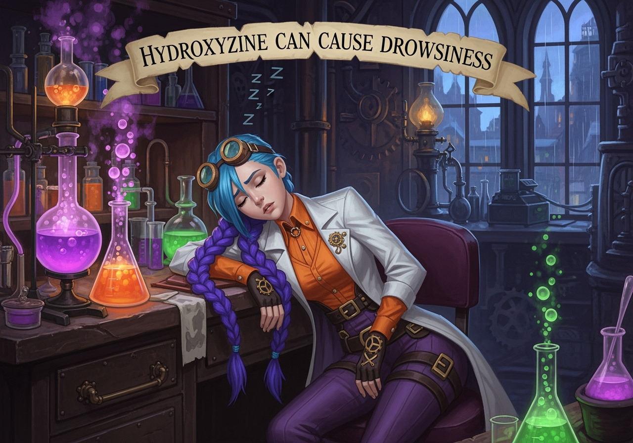 Hydroxyzien can cause drowsiness courierpharmacy.co.uk
