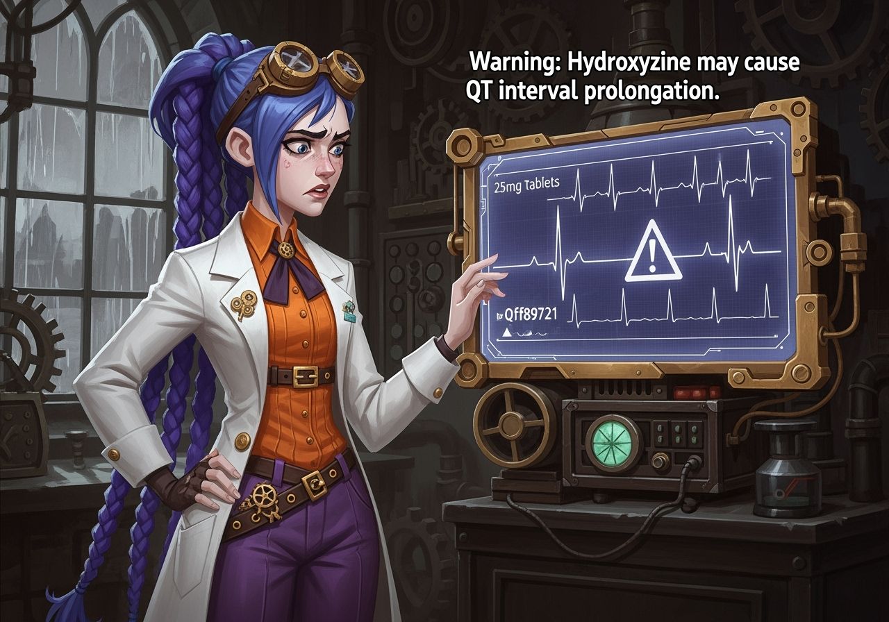 Hydroxyzine 25mg tablets may cause QT prolongation courierpharmacy.co.uk