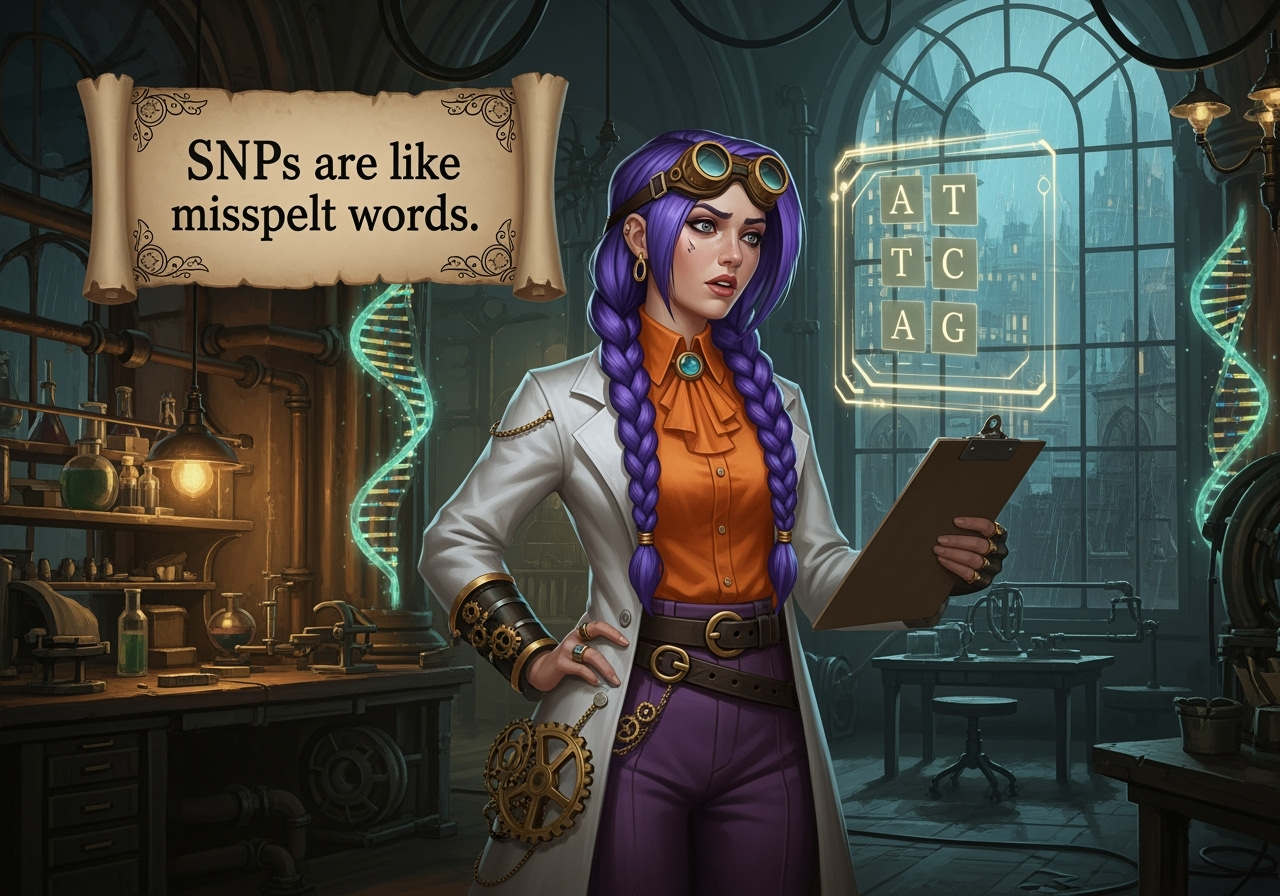 SNPs are like misspelt words courierpharmacy.co.uk