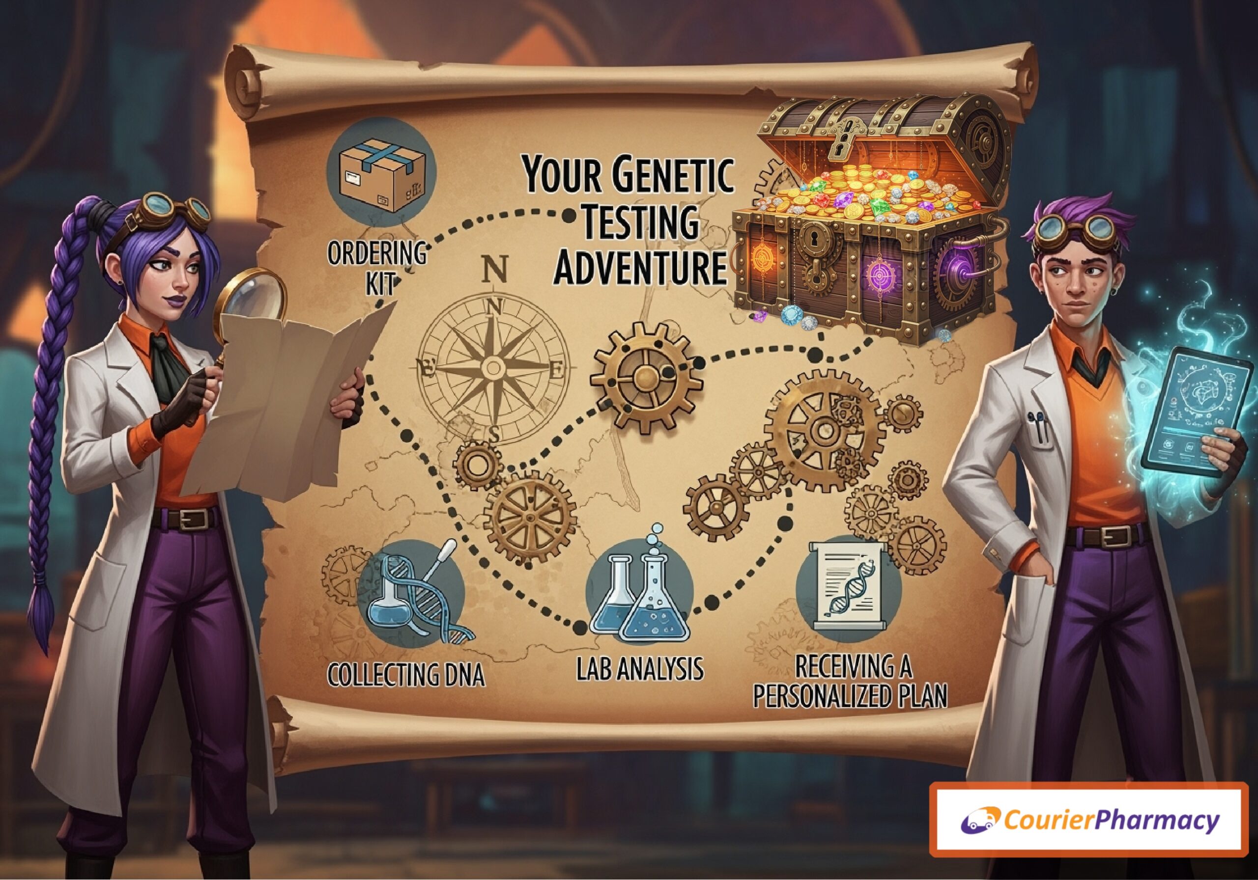 The DNA testing roadmap with courierpharmacy.co.uk