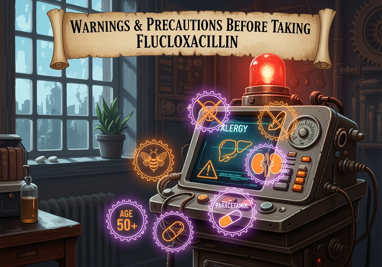 Warning and precautions before taking flucloacillin 500mg courierpharmacy.co.uk