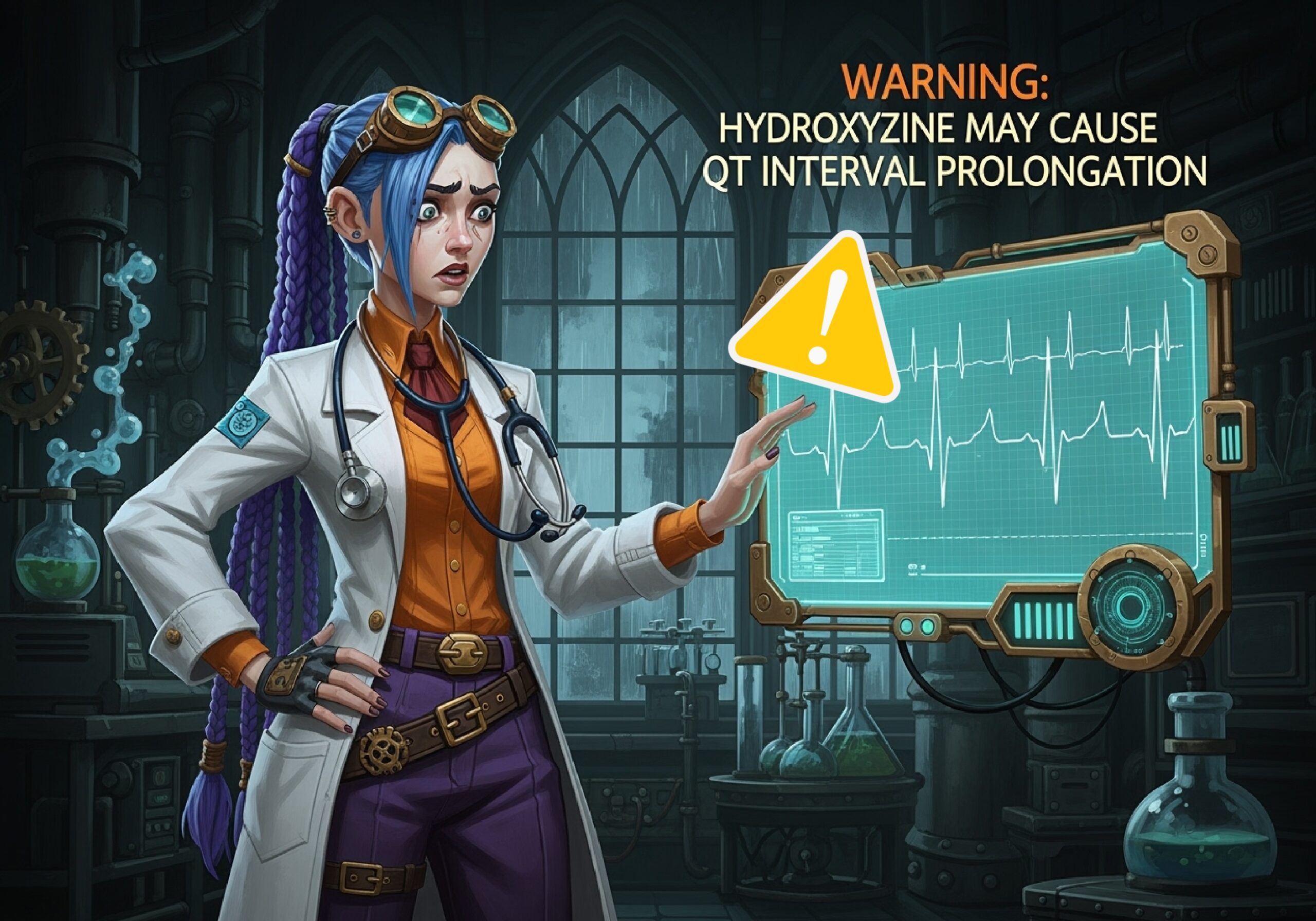 Warning that hydroxyzine may cause prolongation of the QT interval courierpharmacy.co.uk