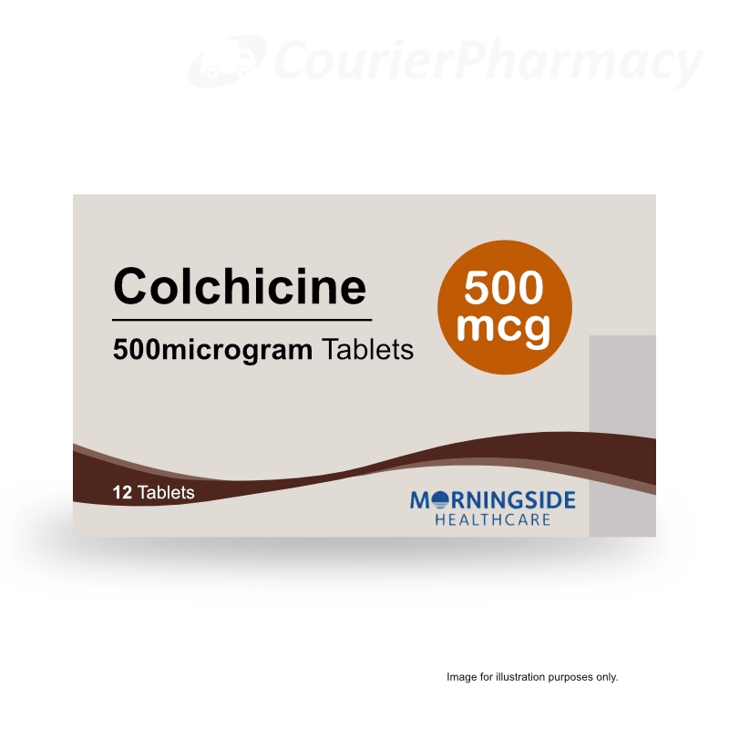 Colchicine 500mcg 12 tablets courierpharmacy.co.uk