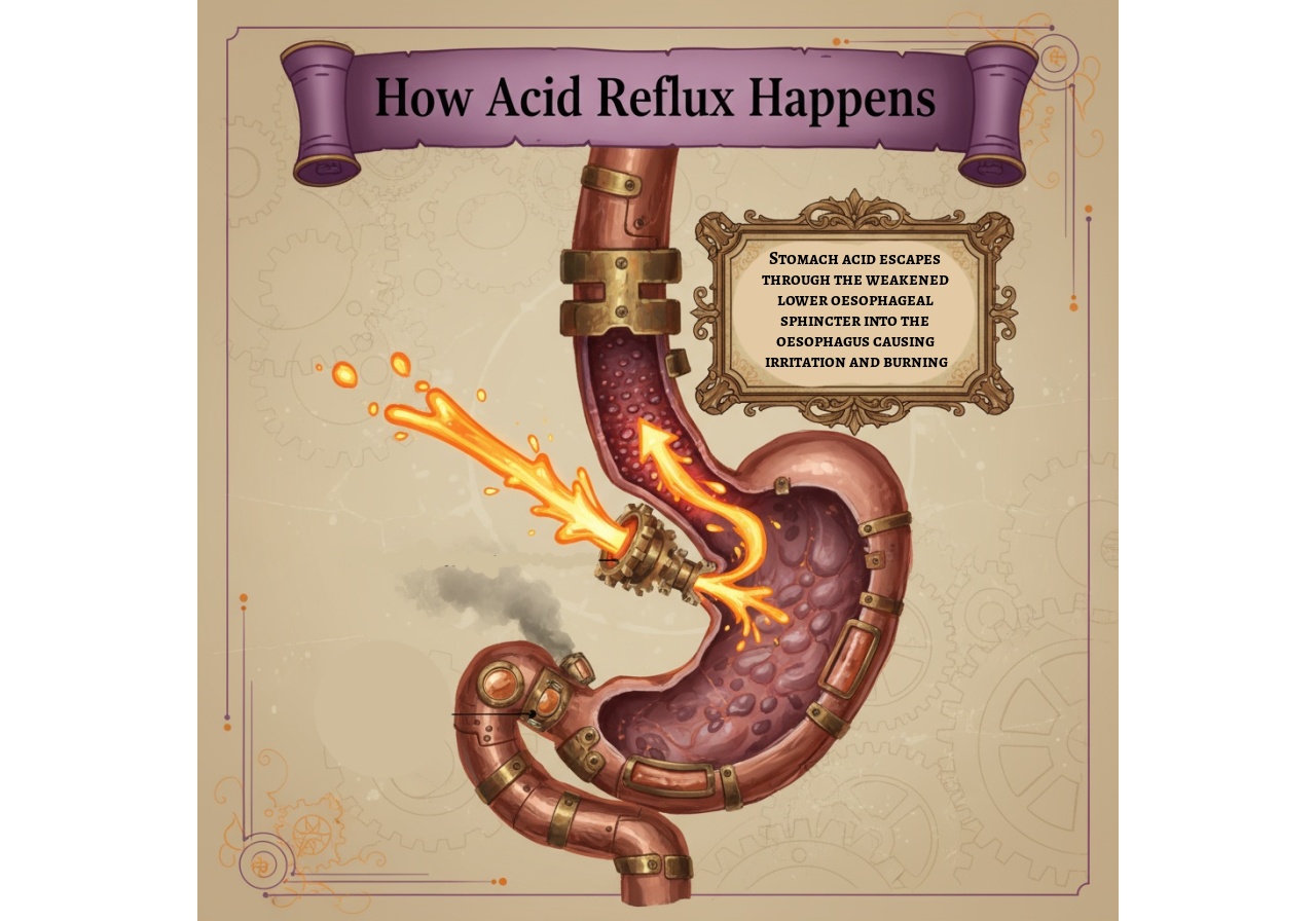 How acid reflux happens courierpharmacy.co.uk
