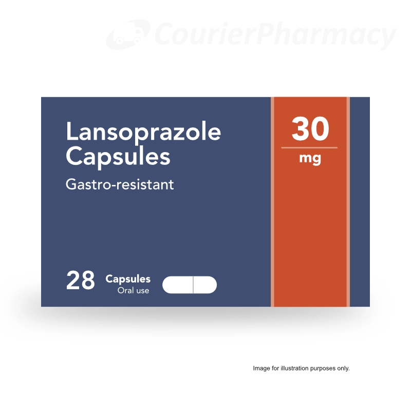 Lansoprazole 30mg capsules 28 caps courierpharmacy.co.uk