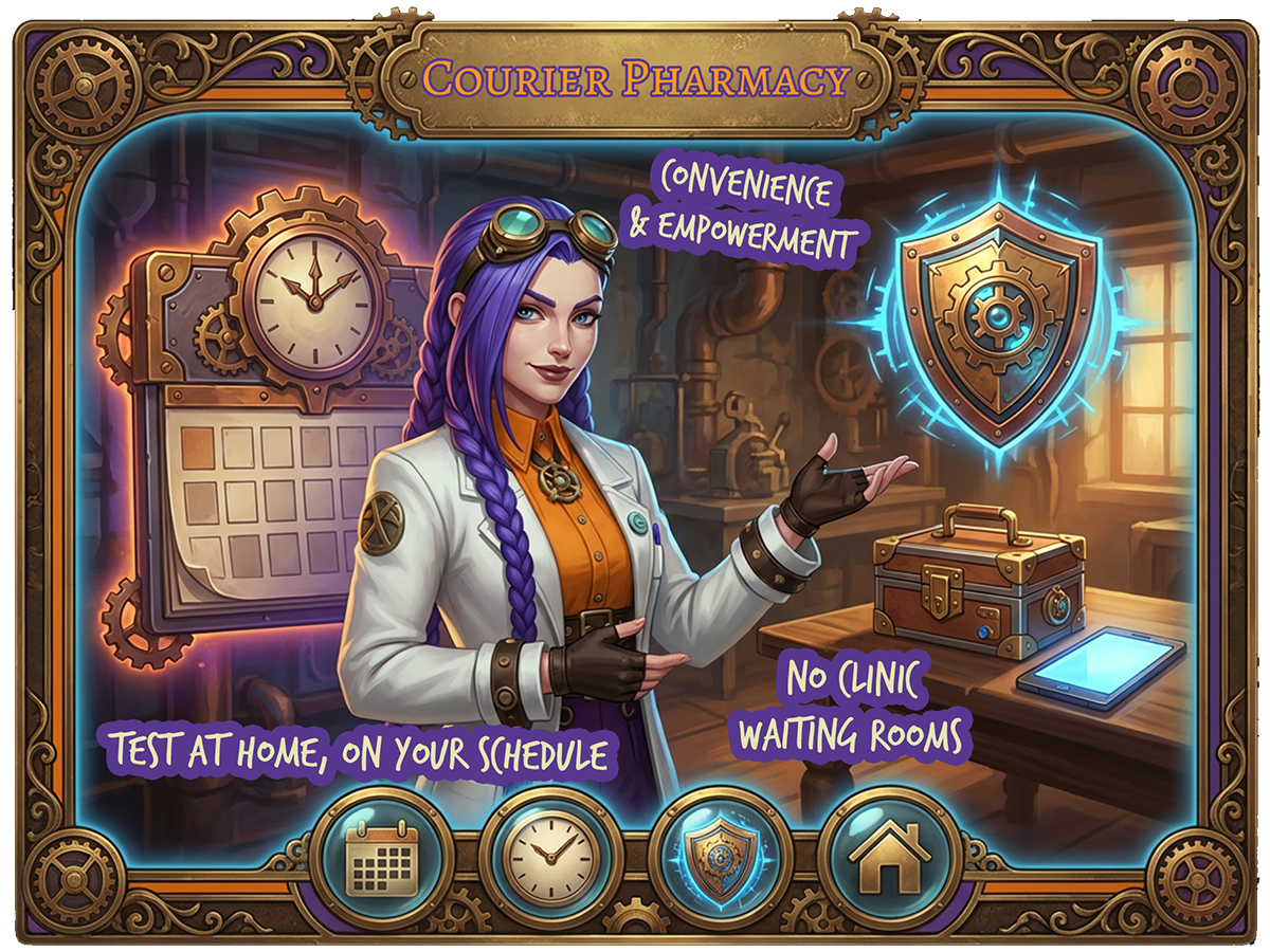 Dr Ada Jex Cori from courierpharmacy.co.uk explains the benefits of home blood testing, including testing on your schedule, convenience and empowerment, and avoiding clinic waiting rooms.