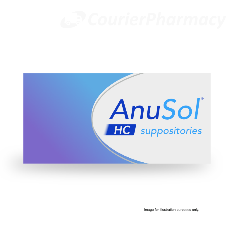 Anusol HC Suppositories 12 pack box for haemorrhoids (piles) relief – courierpharmacy.co.uk