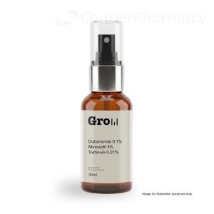 Dutasteride 0.1% minoxidil 5% tretinoin 0.01% topical hair loss liquid