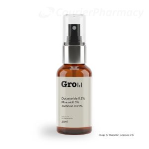 Gro Dutasteride 0.2 Minoxidil 5 Tretinoin 0.01 topical hair loss liquid courierpharmacy.co.uk