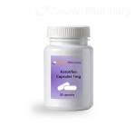 courierpharmacy.co.uk Dr Ada Jex Cori image of a ketotifen 1mg compounded capsules bottle containing 30 capsules, pharmacy-style product shot