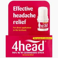 4Head headache stick courierpharmacy.co.uk