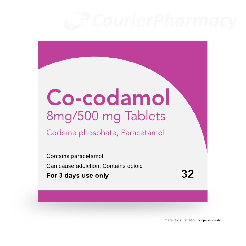 Co-codamol 8_500 tablets pack size 32 courierpharmacy.co.uk