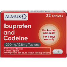Ibuprofen & Codeine 200mg_12.8mg tablets courierpharmacy.co.uk