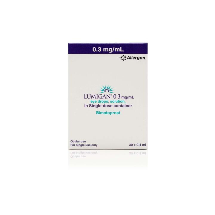 Lumigan 0.3mg unit dose vials eyelash growth courierpharmacy.co.uk