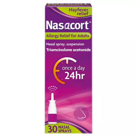 Nasacort Allergy Nasal Spray 55 micrograms (120 doses) courierpharmacy.co.uk