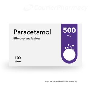 Paracetamol 500mg effervescnt 100 pack size courierpharmacy.co.uk