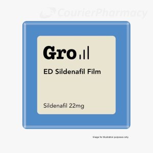 Gro ED sildenafil 22mg orodispersible film courierpharmacy.co.uk