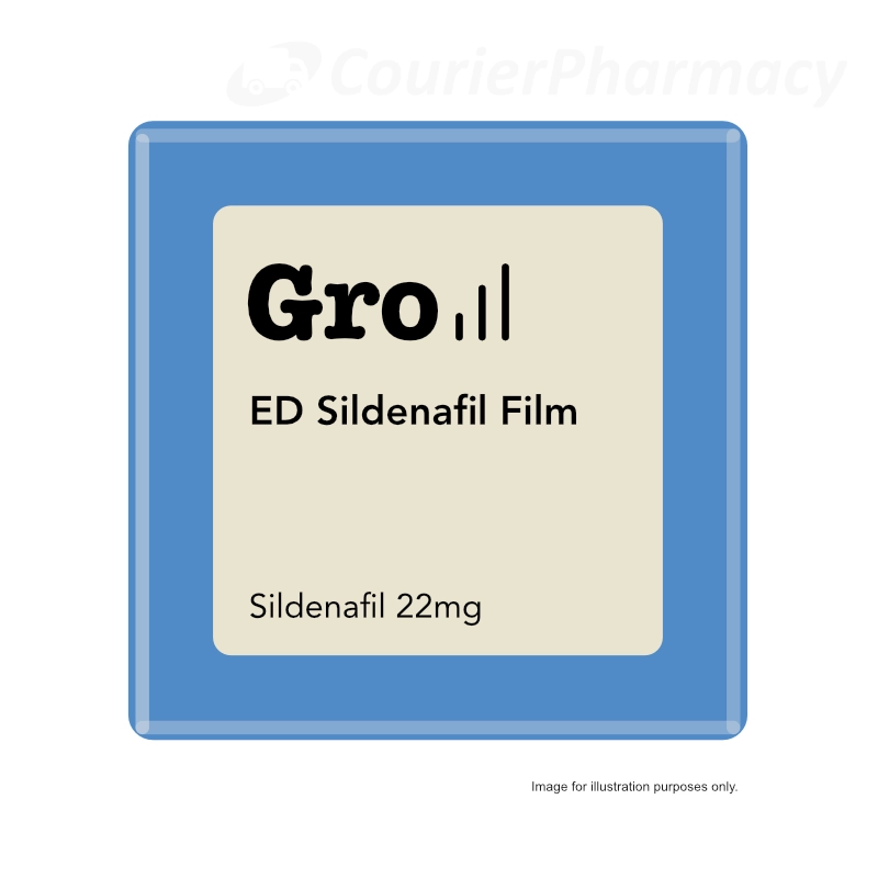 Gro ED sildenafil 22mg orodispersible film courierpharmacy.co.uk