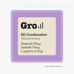 Sildenafil 35mg + Tadalafil 10mg + L-arginine 2.5mg Orodispersible Film (Gro ED Trio · Rapid) courierpharmacy.co.uk