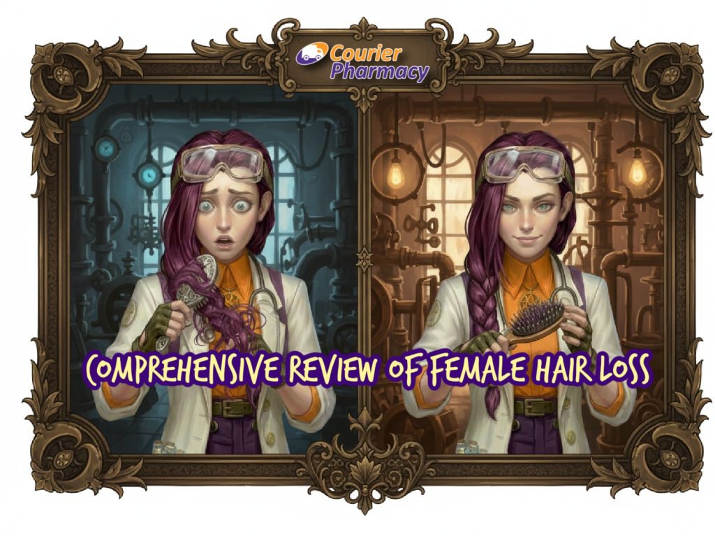Comprehensive Review of Female Hair Loss by Dr Ada Jex Cori and courierpharmacy.co.uk