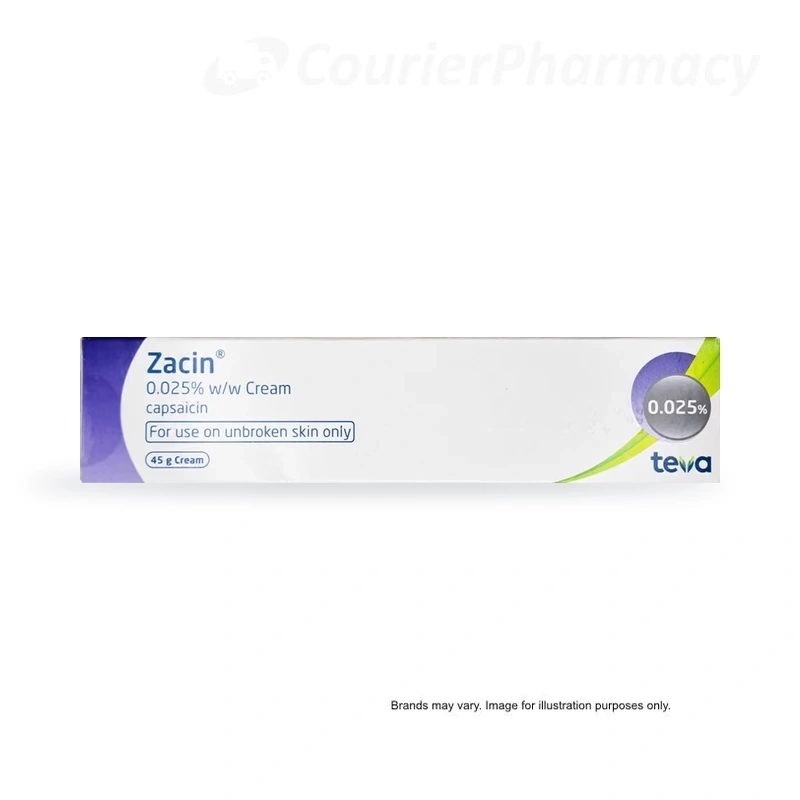 Zacin cream 0.025% courierpharmacy.co.uk