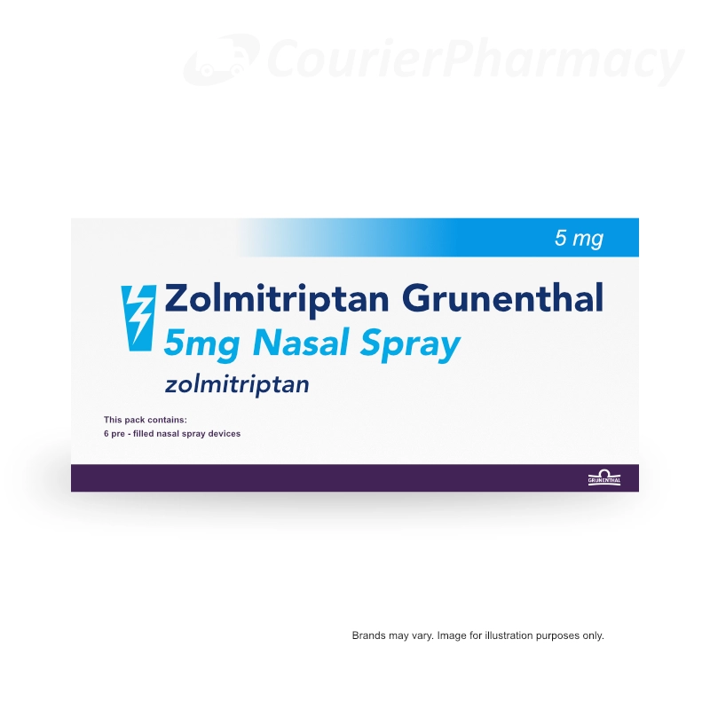 Zolmitriptan 5mg nasal spray courierpharmacy.co.uk