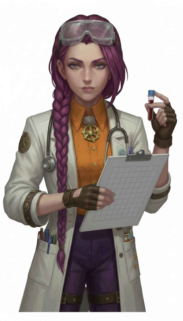 Dr Ada Jex Cori holds a clipboard and monitoring cues on a white background, showing how blood tests can guide safe, off-label testosterone treatment for menopause low libido at courierpharmacy.co.uk.