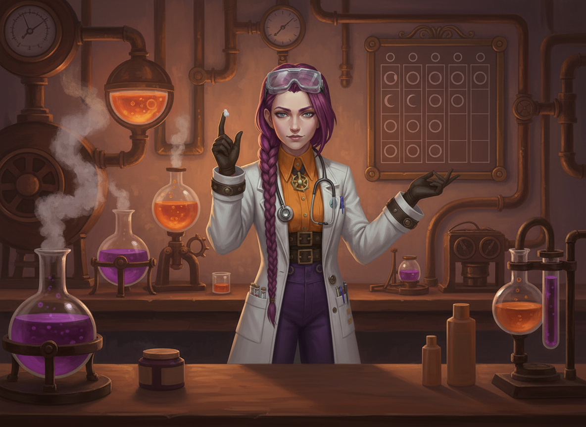 Dr Ada Jex Cori holding a tiny pea-sized amount of cream and gesturing to a weekly routine board with simple day/night symbols (no readable text).