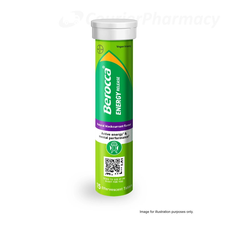 Berocca Energy Release Blackcurrant 15 Effervescent Tablets