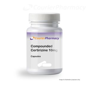 Compounded Cetirizine 10mg capsules courierpharmacy.co.uk