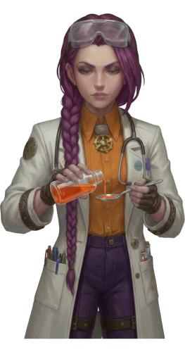 Dr Ada Jex Cori pouring medicine courierpharmacy.co.uk