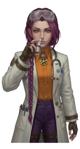 Dr Ada Jex Cori using a nasal spray