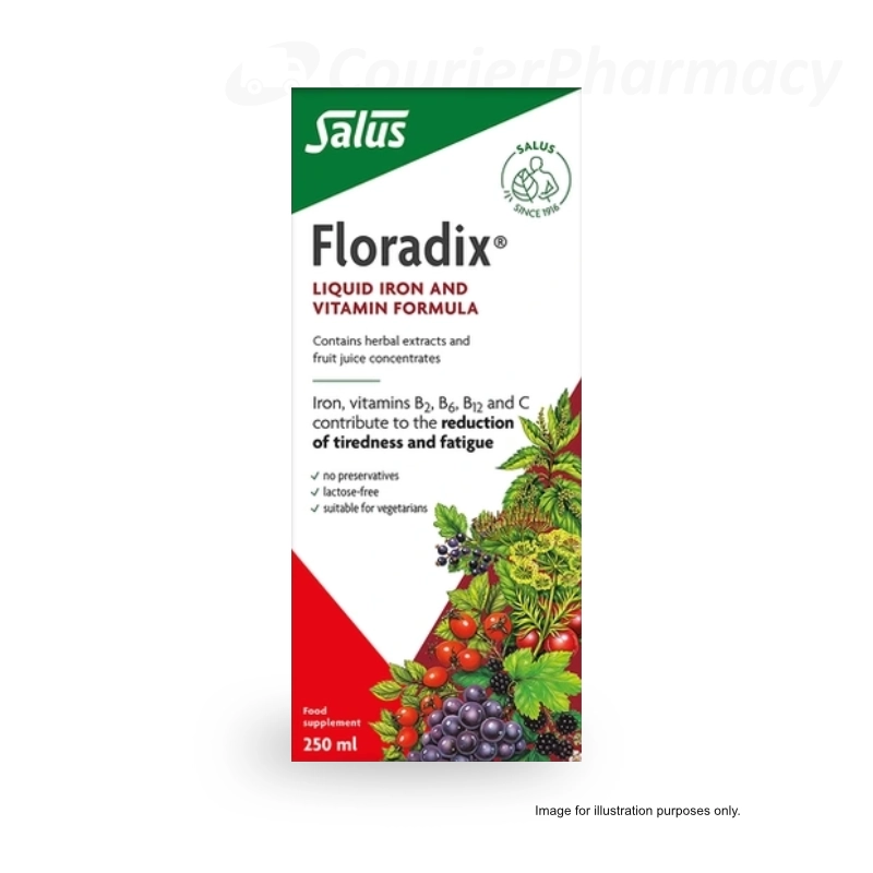 Floradix Liquid Iron Formula 250ml courierpharmacy.co.uk