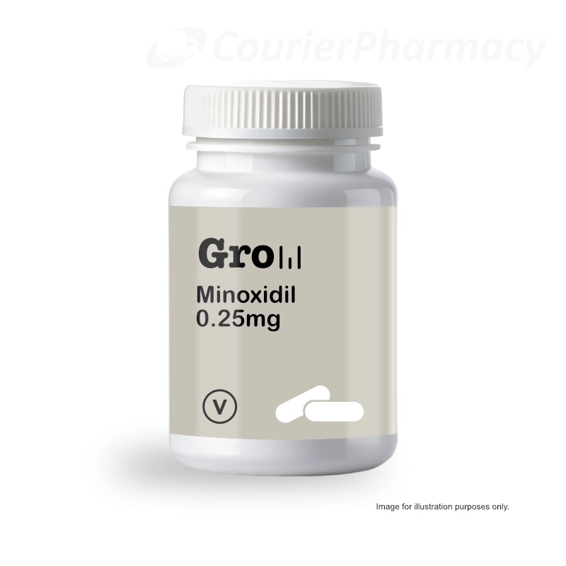 Minoxidil 0.25mg capsules pack size 30