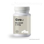 Minoxidil 2.5mg capsules pack size 30 courierpharmacy.co.uk