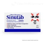 Sinutab Non-Drowsy Tablets courierpharmacy.co.uk