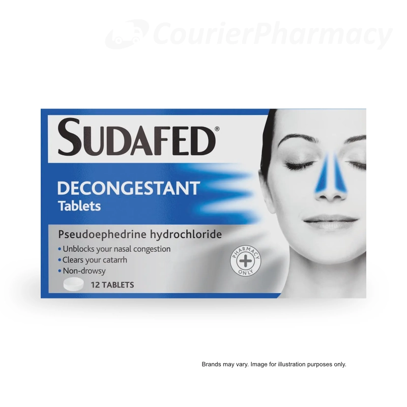 Sudafed Decongestant tablets courierpharmacy.co.uk